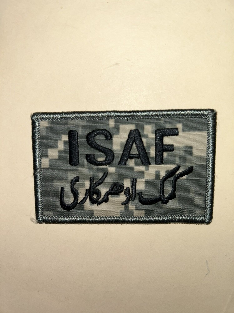 U.S. ARMY I.S.A.F. COMMAND (AFGHANISTAN) / ACU UNIT PATCH [HOOK/LOOP REVERSE]