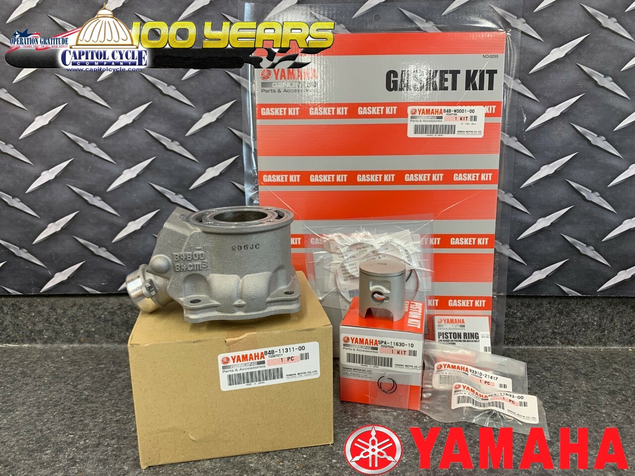 NEW OEM YAMAHA 2019-2025 YZ 85 TOP END KIT W/ CYLINDER
