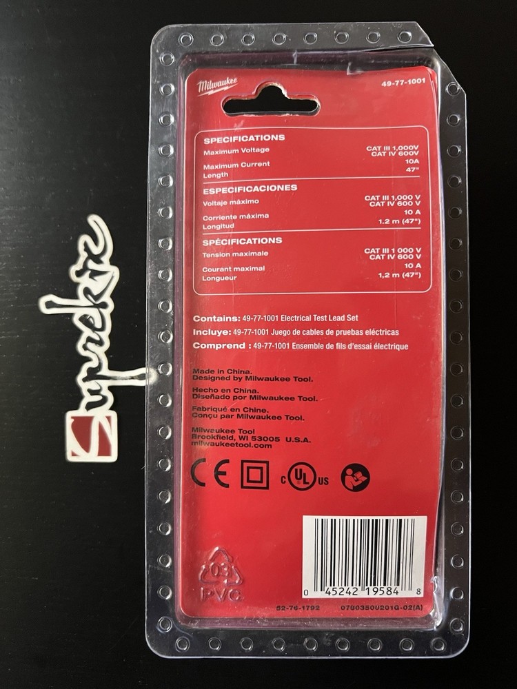 Milwaukee Electrical Test Lead Set 49-77-1001