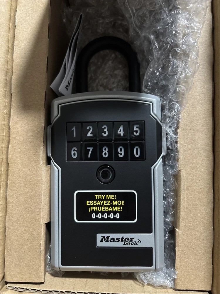 NEW 2 PACK Master Lock 5440EC Bluetooth Portable Lock Box Door Safe Code Realtor
