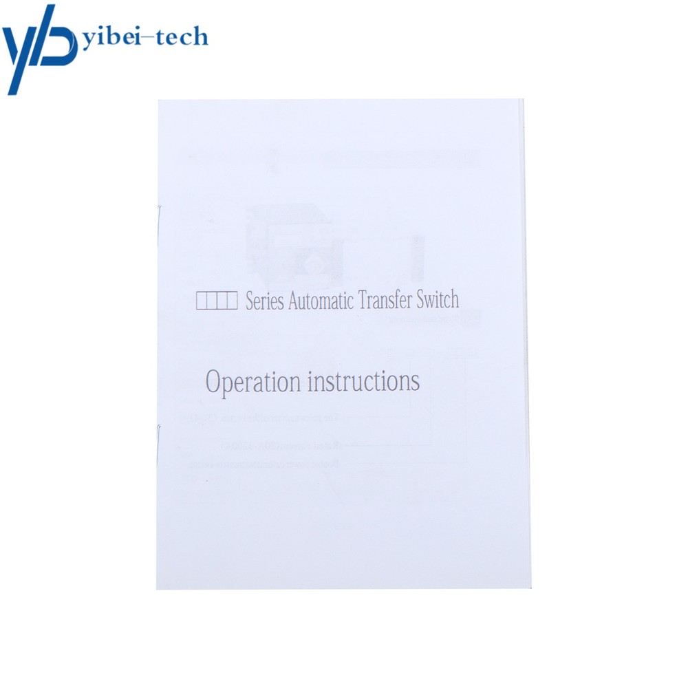 1 Pack 400A 4 Poles 110V 220V Grid to AC Generator ATS Automatic Transfer Switch