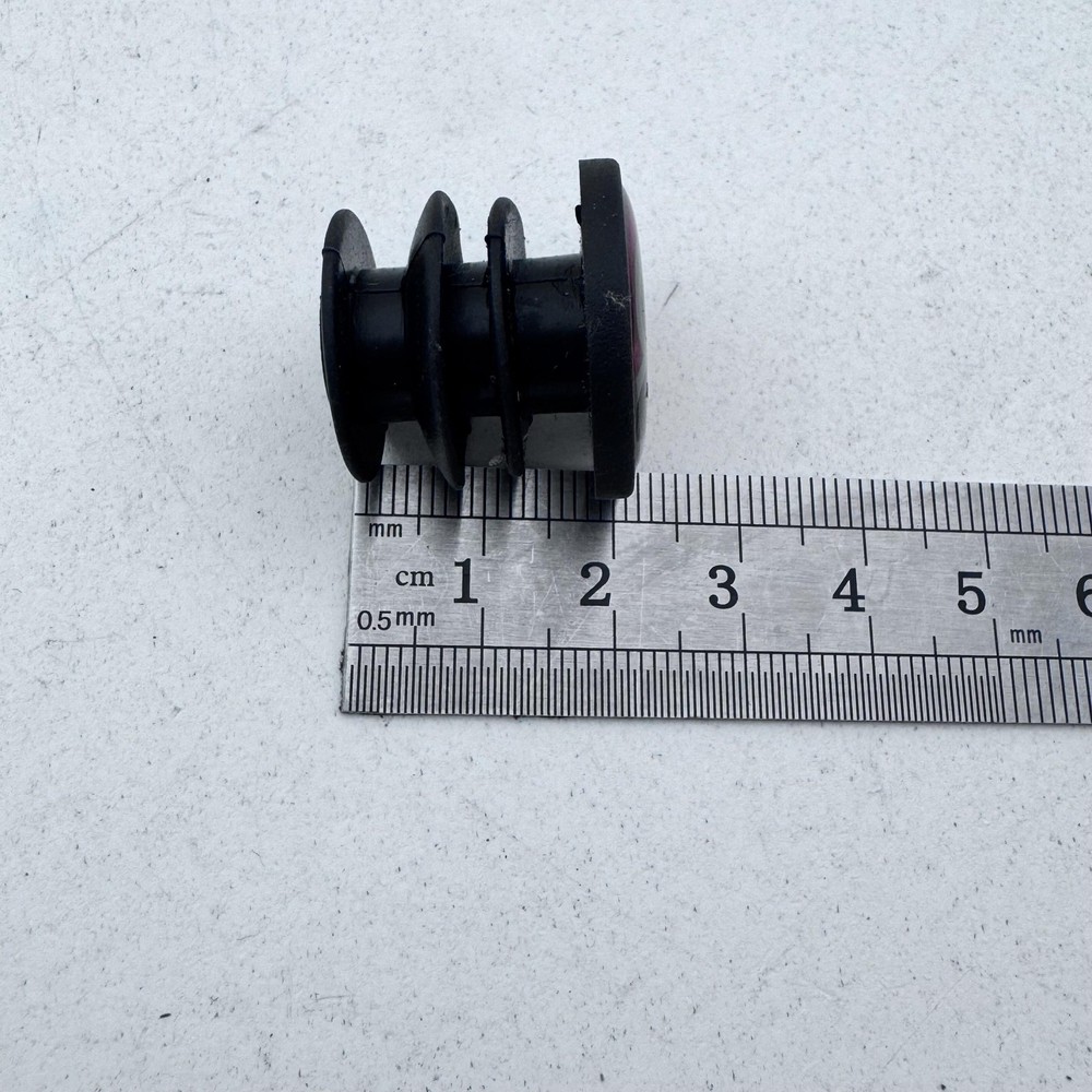 Bicycle Handlebar Bar End Plug Cap Black Red B Logo Insert MTB BMX Single A18