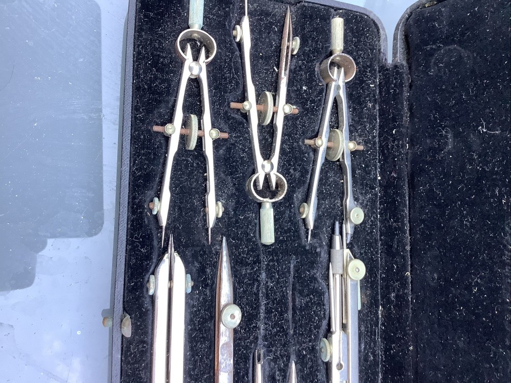 Vintage mechanical drawing instruments - Temple Series