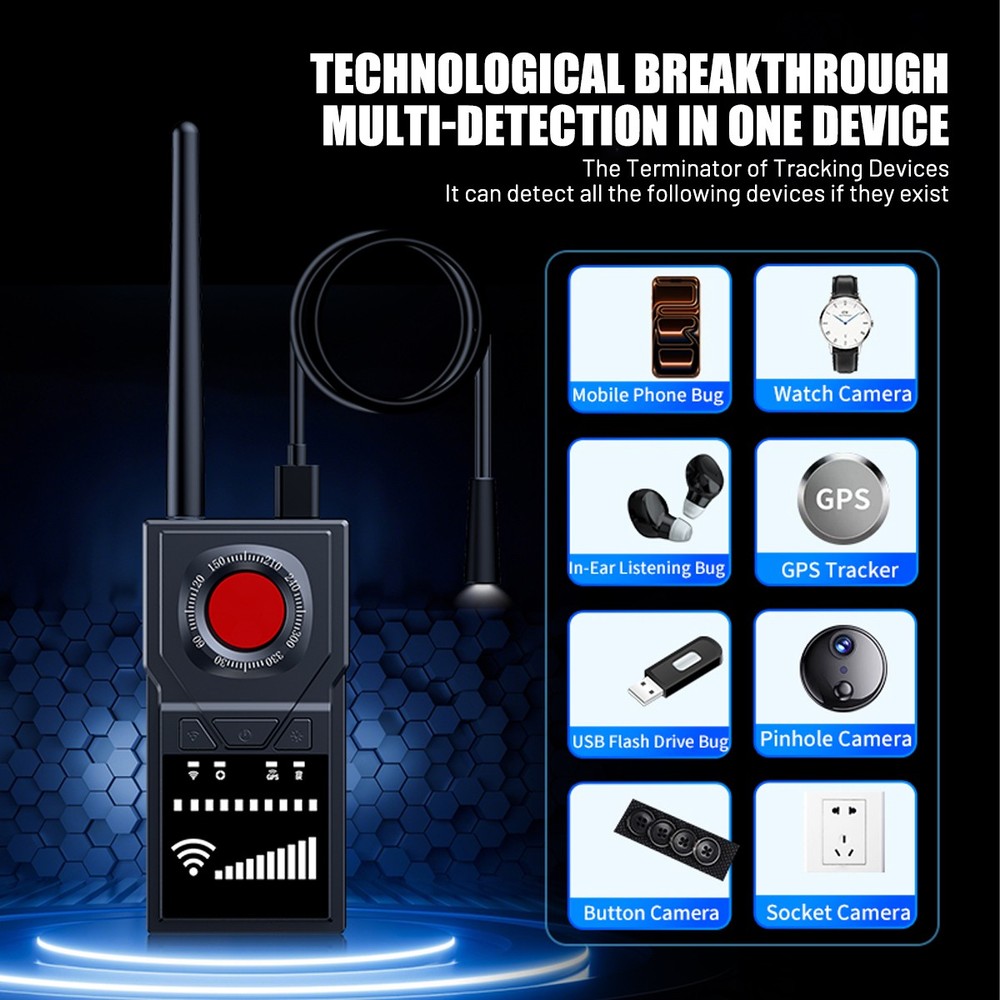 Detector Anti Spy Bug Detector GPS Tracker Finder Scanner Device Hidden Camera