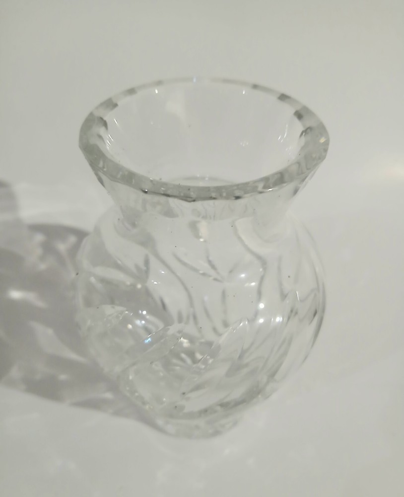 Lead Crystal Hand Cut Flower Vase