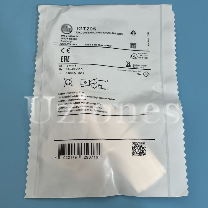 4-Pin Inductive Sensor Proximity Switch For IFM IGT205 10-36VDC 100mA Range 8mm
