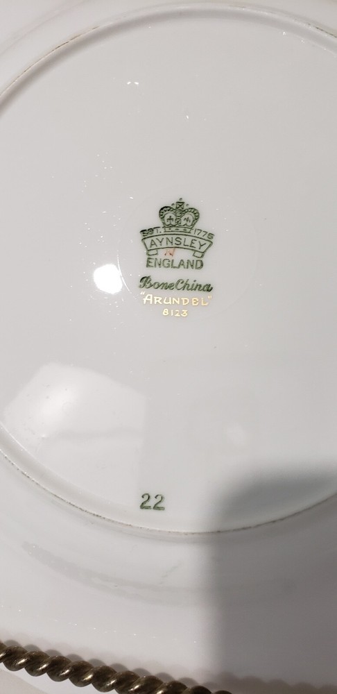 Aynsley Arundel Pattern Cup & Saucer Set