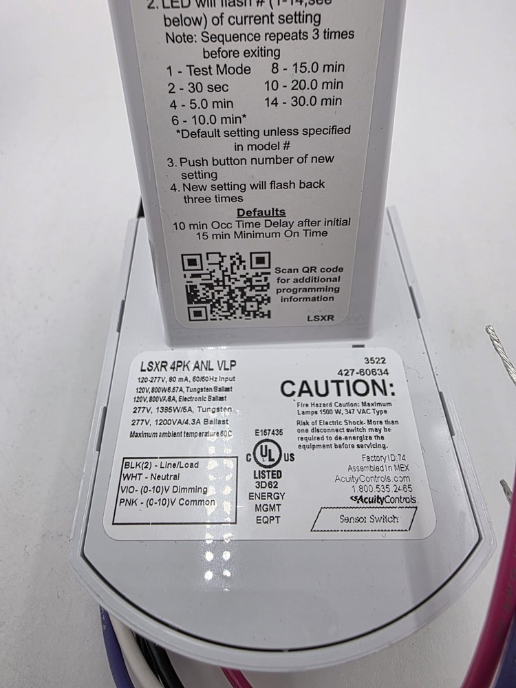 Acuity Controls Sensor Switch Dimming Switching Photocontrol Occupancy