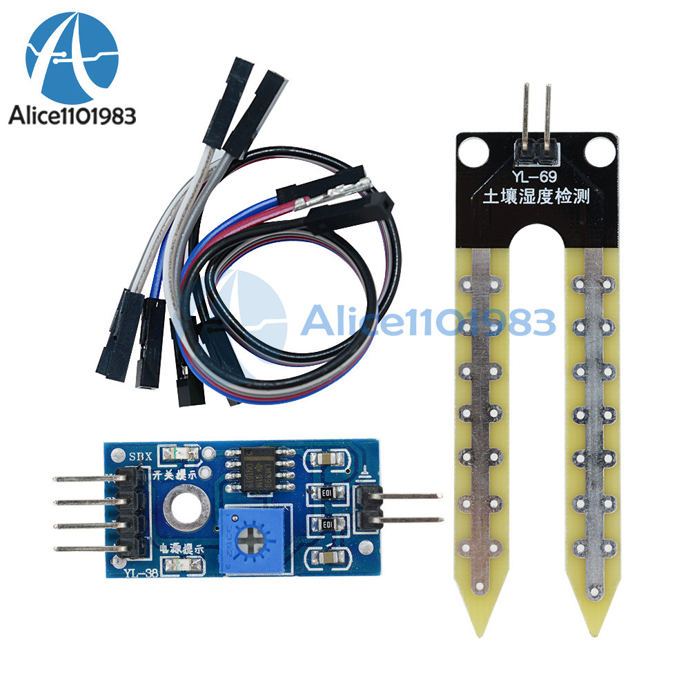 Soil Hygrometer Detection Module Moisture ESP32 DHT11 Sensor for Arduino CP2104