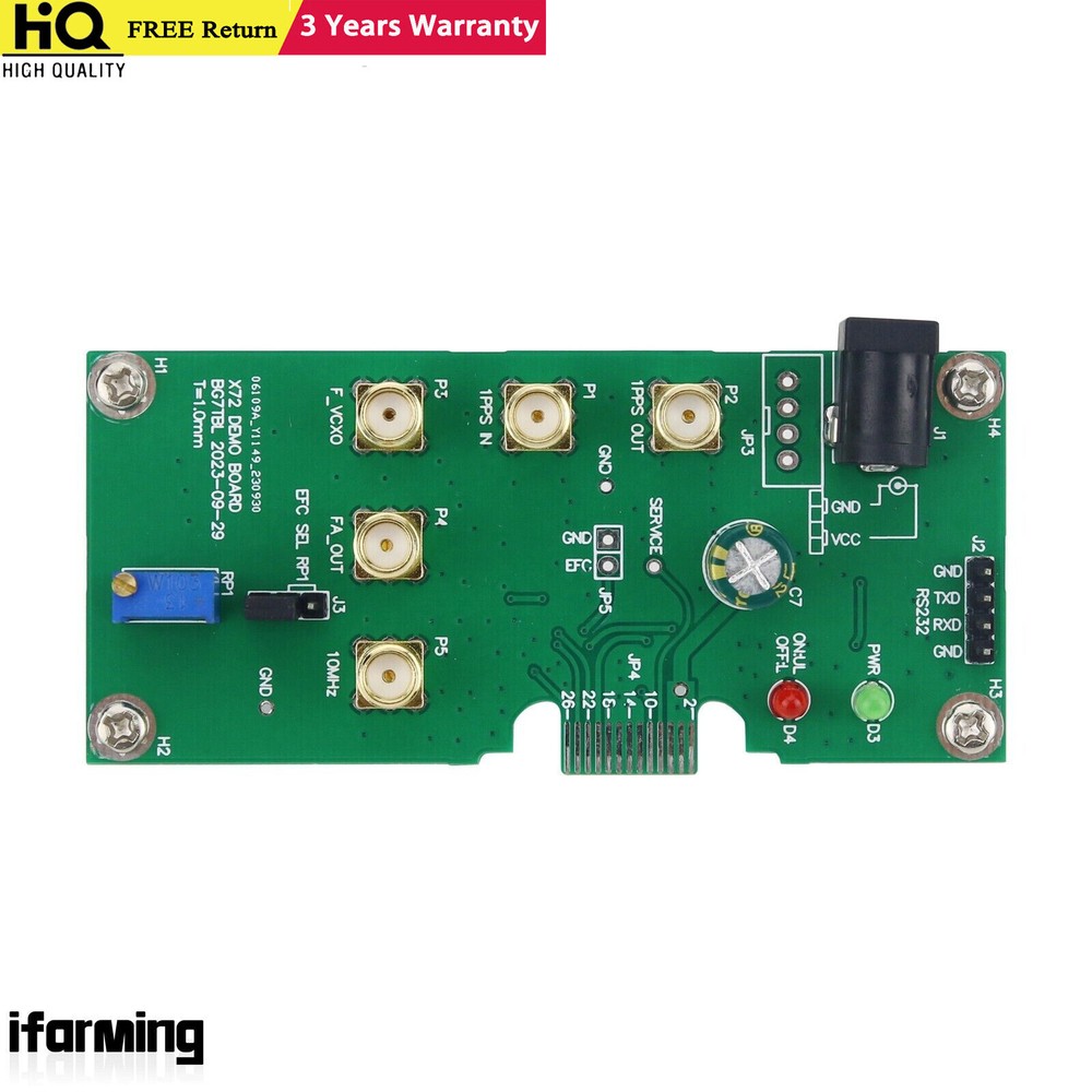 BG7TBL X72 Rubidium Clock Interface Board Atomic Clock Testing Board Fitfor 1PPS