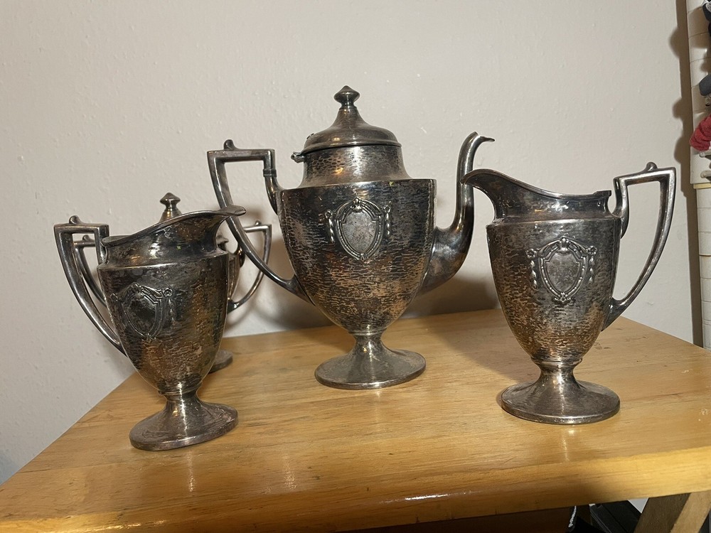 Sheffield Silver plate Teapot 4 Pieces