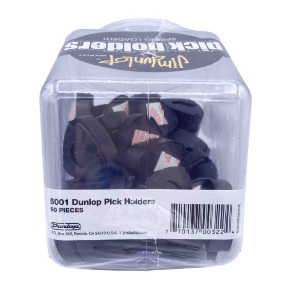 Dunlop Pickholder, Black, Jar, 60 pieces