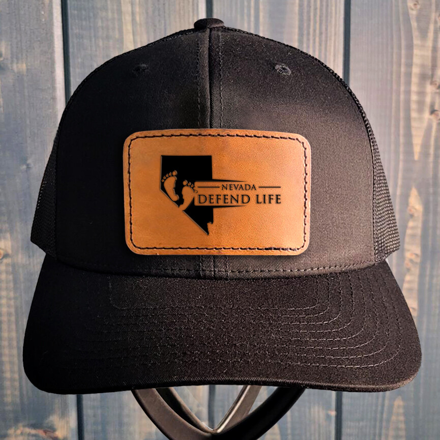 Nevada Leather Patch Hat Pro-Life Hat