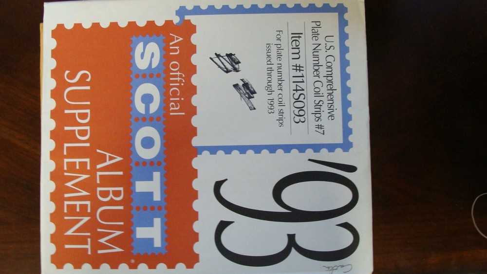 SCOTT US COMPREHENSIVE PLATE NUMBER COIL STRIPS #7 1993