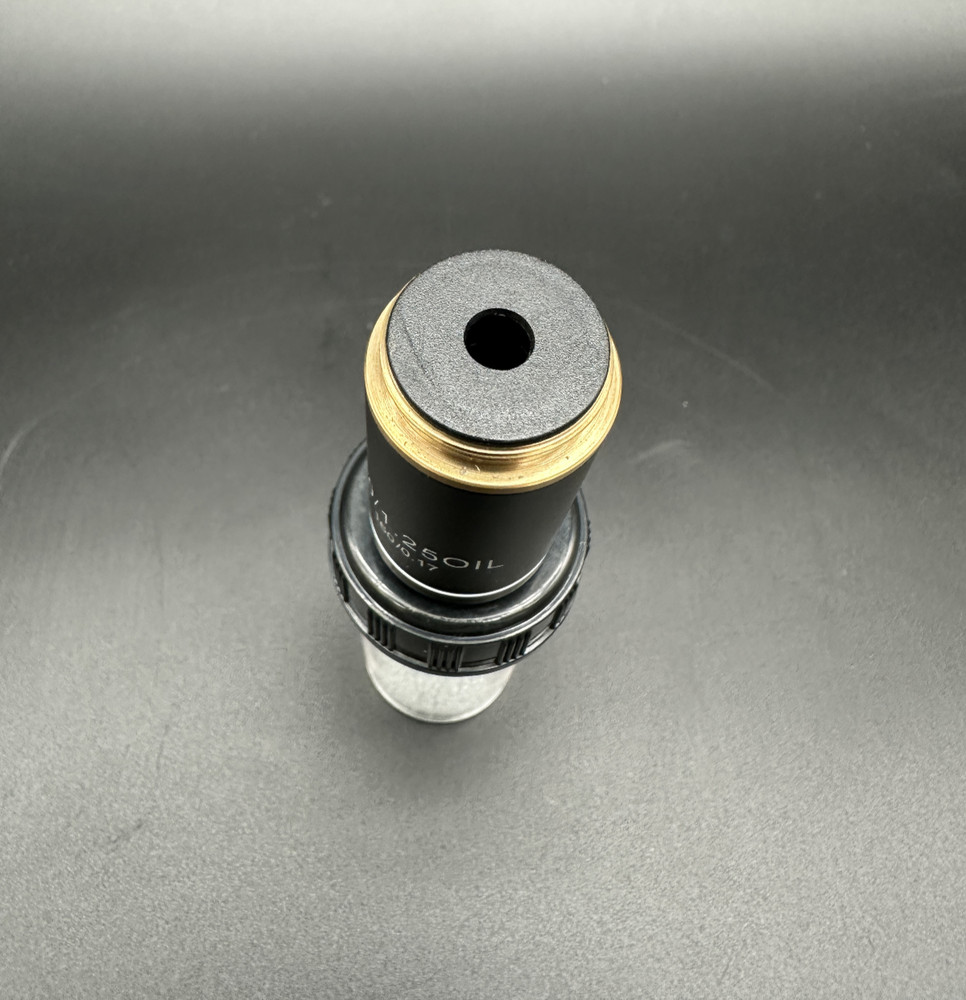 AmScope 100X Achromatic Microscope Oil Immersion Objective with Black Finish
