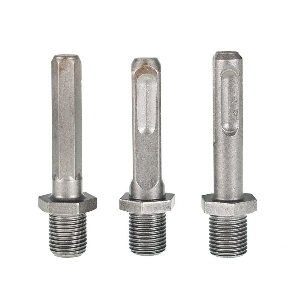Removable Hex+Square+Round 32mm Firewood Log Splitter Drill Bit Set 3 Pack