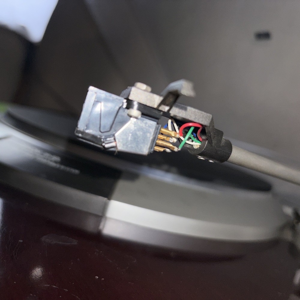 DENON DP-57L Automatic Direct Drive DD Record Player Brown Missing 1 Foot Read