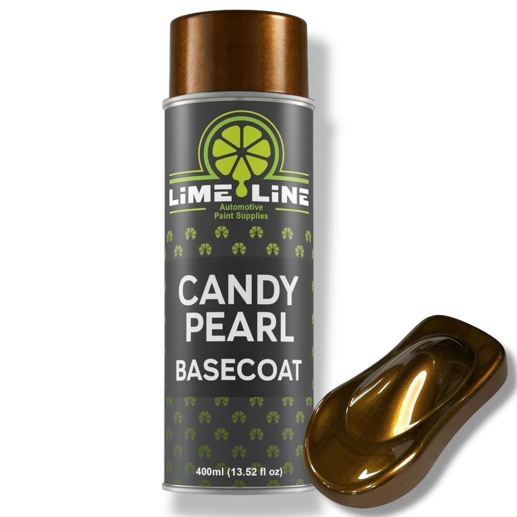LiME LiNE Automotive Candy Pearl Basecoat - Rootbeer Brown Spray Paint - 13.5 Oz