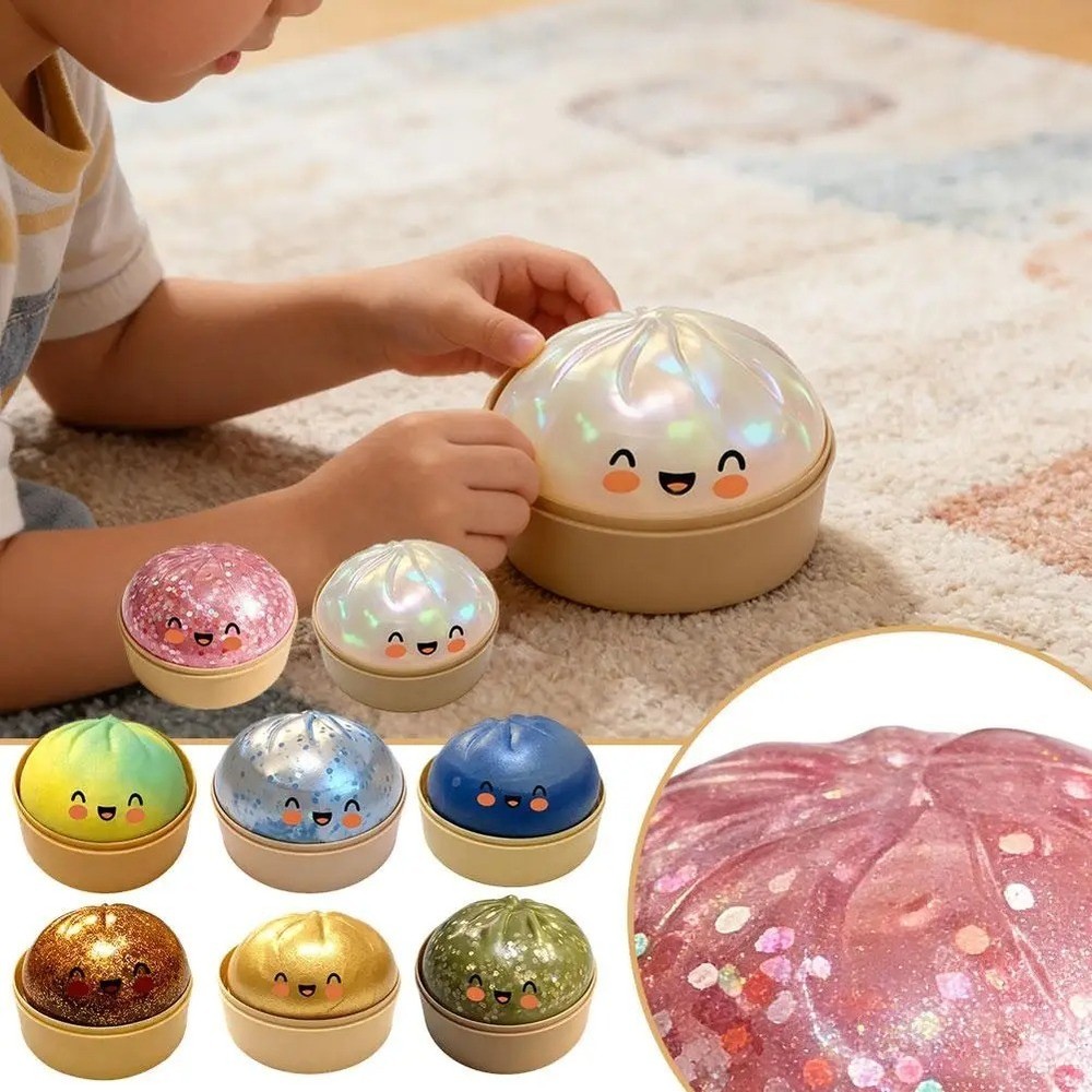 Five Below Mystery Squishy Bun Dumpling RARE GLITTER Limited Edition