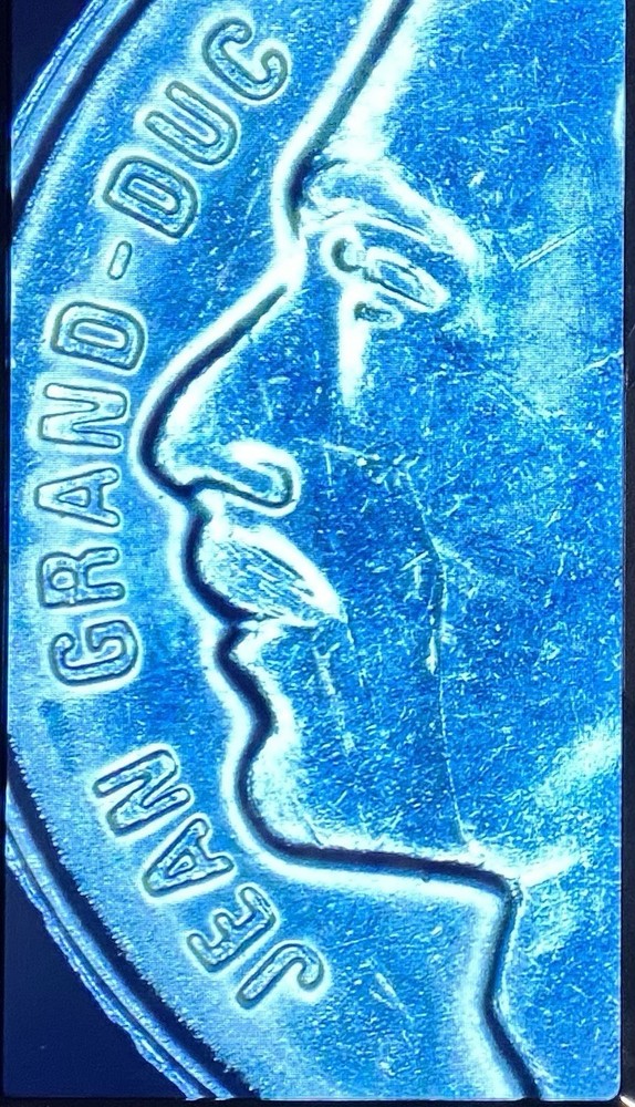 1990 Luxembourg 1 Franc Multi-Die Crack Errors