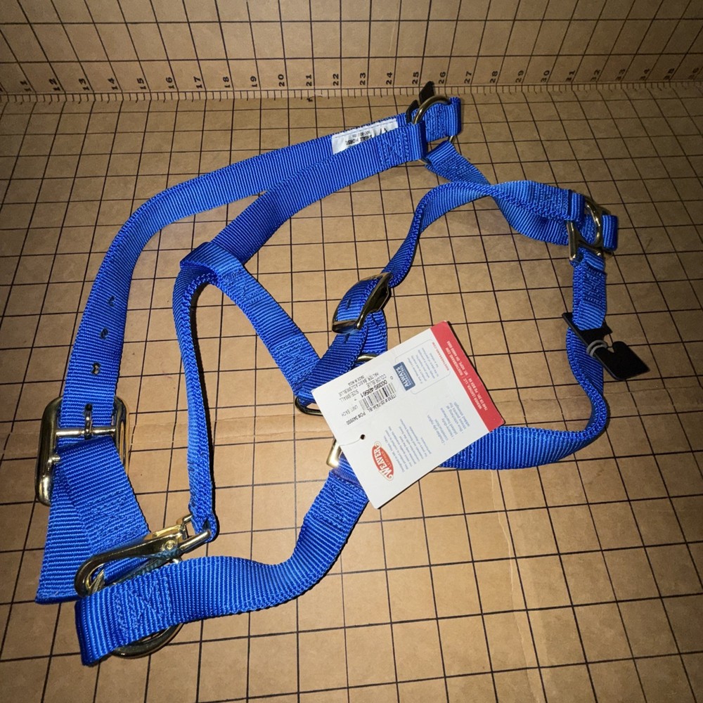 Weaver Basic Adj Halter w/Snap Size Small Blue Color