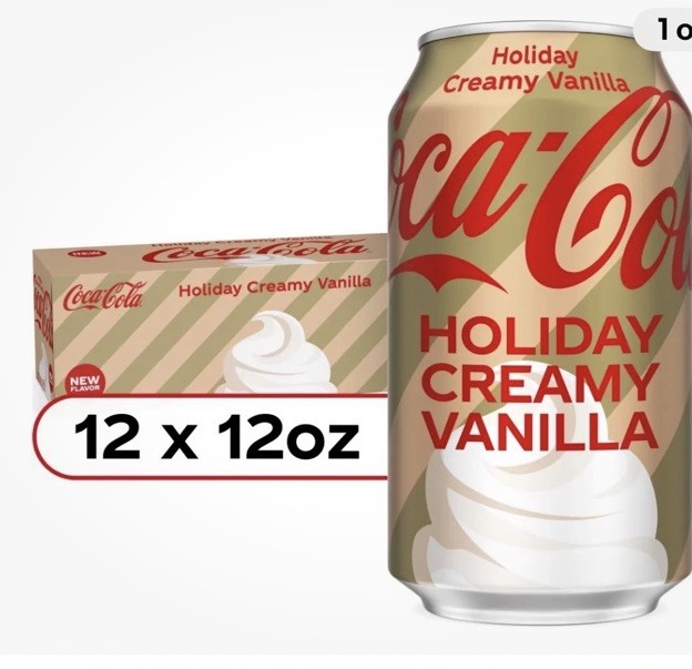 Coca-Cola® Holiday Creamy Vanilla Soda 12pack Cans Limited Edition