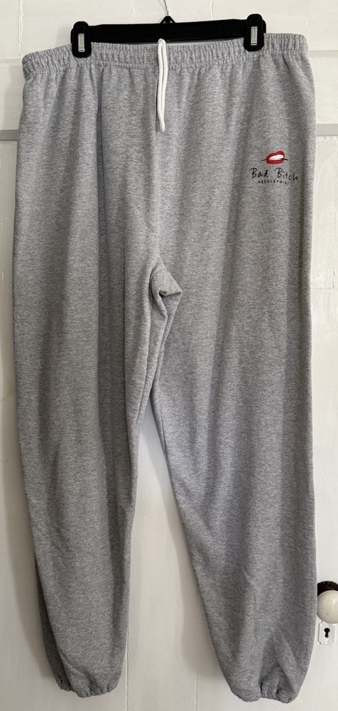 Bad Bitch Needlepoint Sweatpants