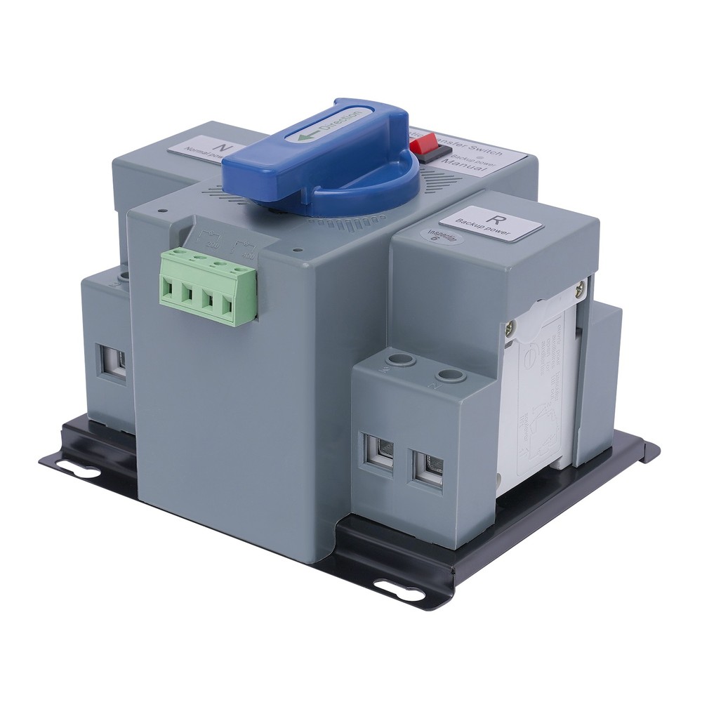 63A ATS Dual Power Automatic Transfer Switch for Generator Changeover Switch 2P
