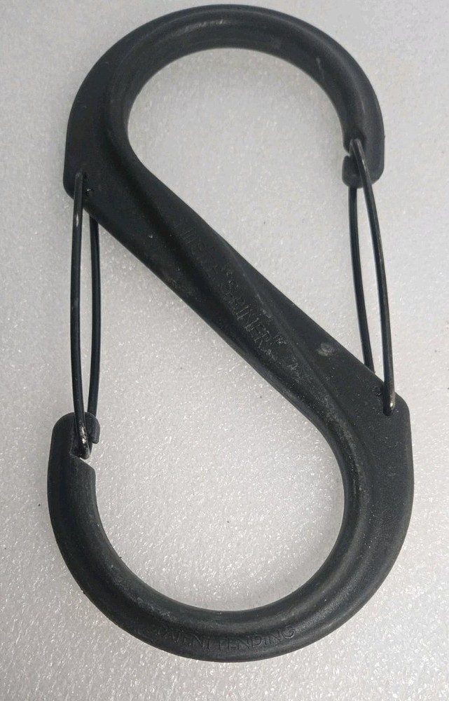 Used NITEIZE Plastic S-Biner Size #10, Black