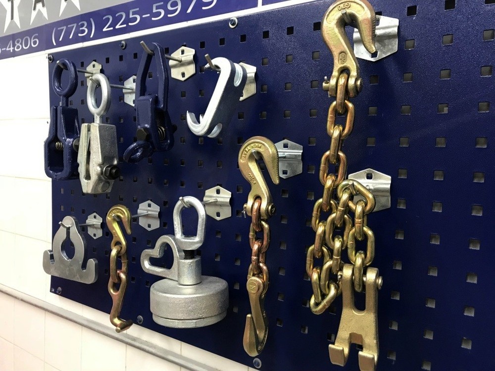 AUTO BODY FRAME MACHINE 9 PIECE TOOLS AND CLAMP CHAIN SET SPECIAL PRICING