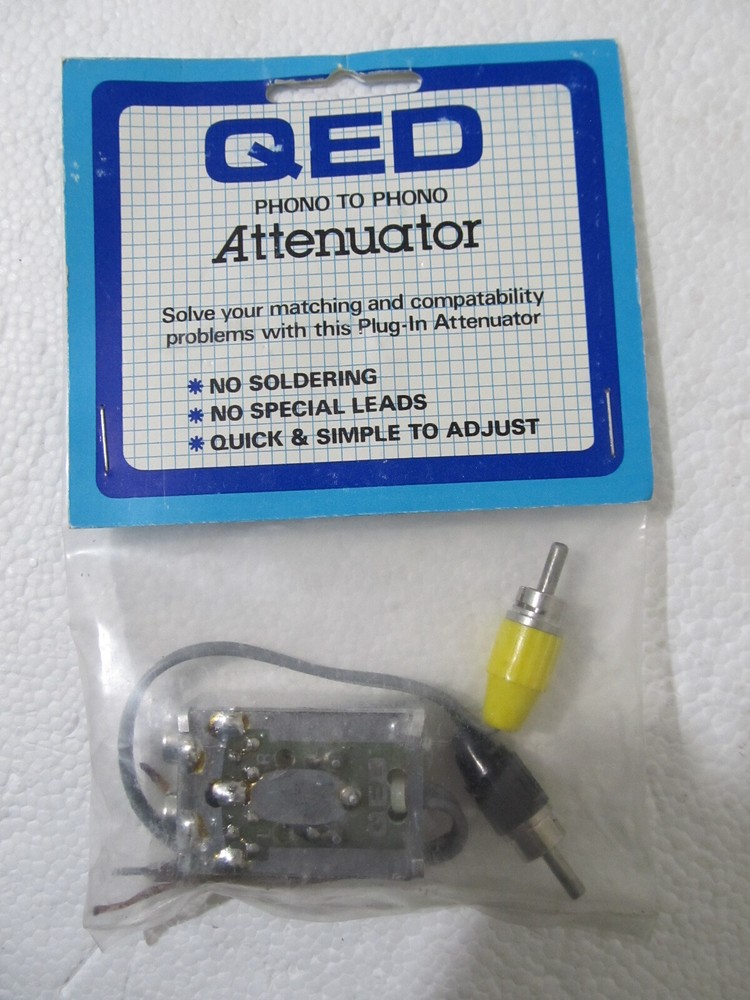 QED Phono to Phono Attenuator - Vintage Audio Accessory