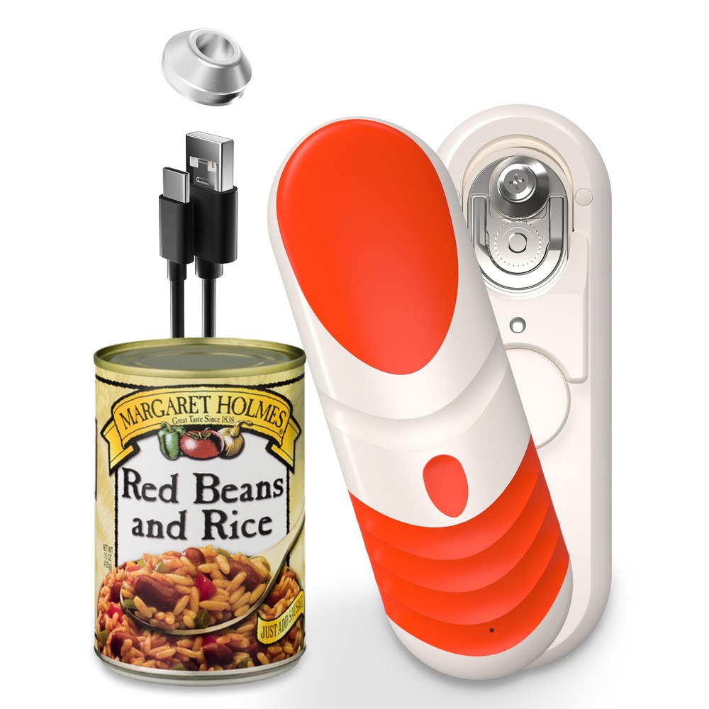 Electric Can Opener: One-Touch Open Your Cans, Smooth Edge, Automatic Stop