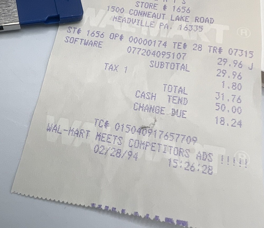 Vintage Key 3-D Design Softkey Software Version 1.0 IBM PC 90s