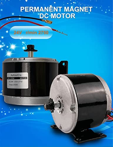 24V Permanent Magnet Electric Motor Generator 250W Small Brushed Permanent