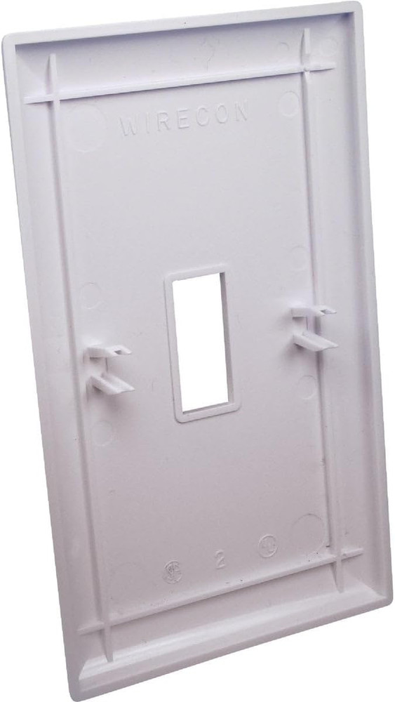 RV Wall Plate, Single Gang, White Plastic