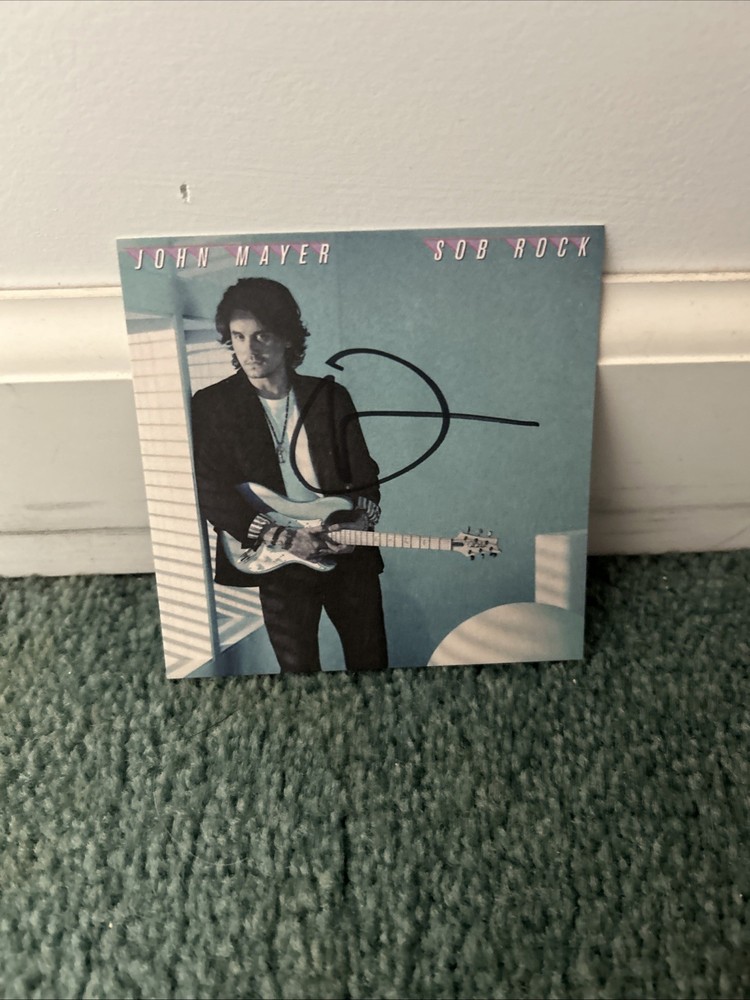 John Mayer Autographed " SOB Rock " 4x4 CD Insert ~ 2021 New Signed Authentic