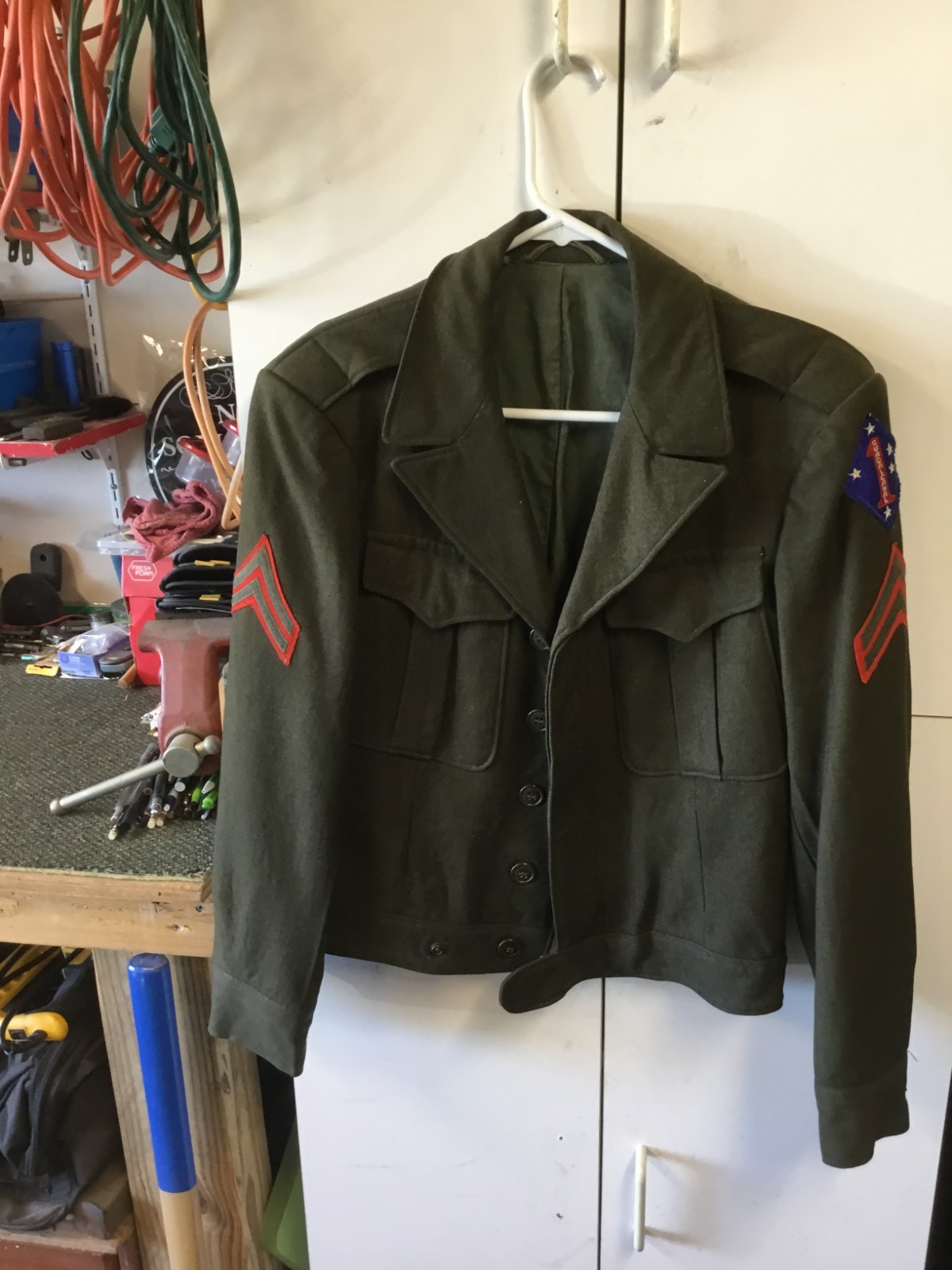 USMC 1ST MARINE CORPS IKE JACKET, SIZE 36 R
