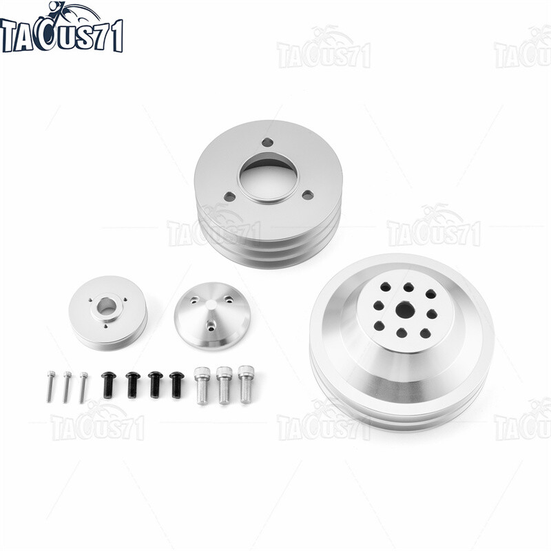 Pulley Kit For Big Block Chevy Short Water Pump 396 427 454 w/Alternator Bracket