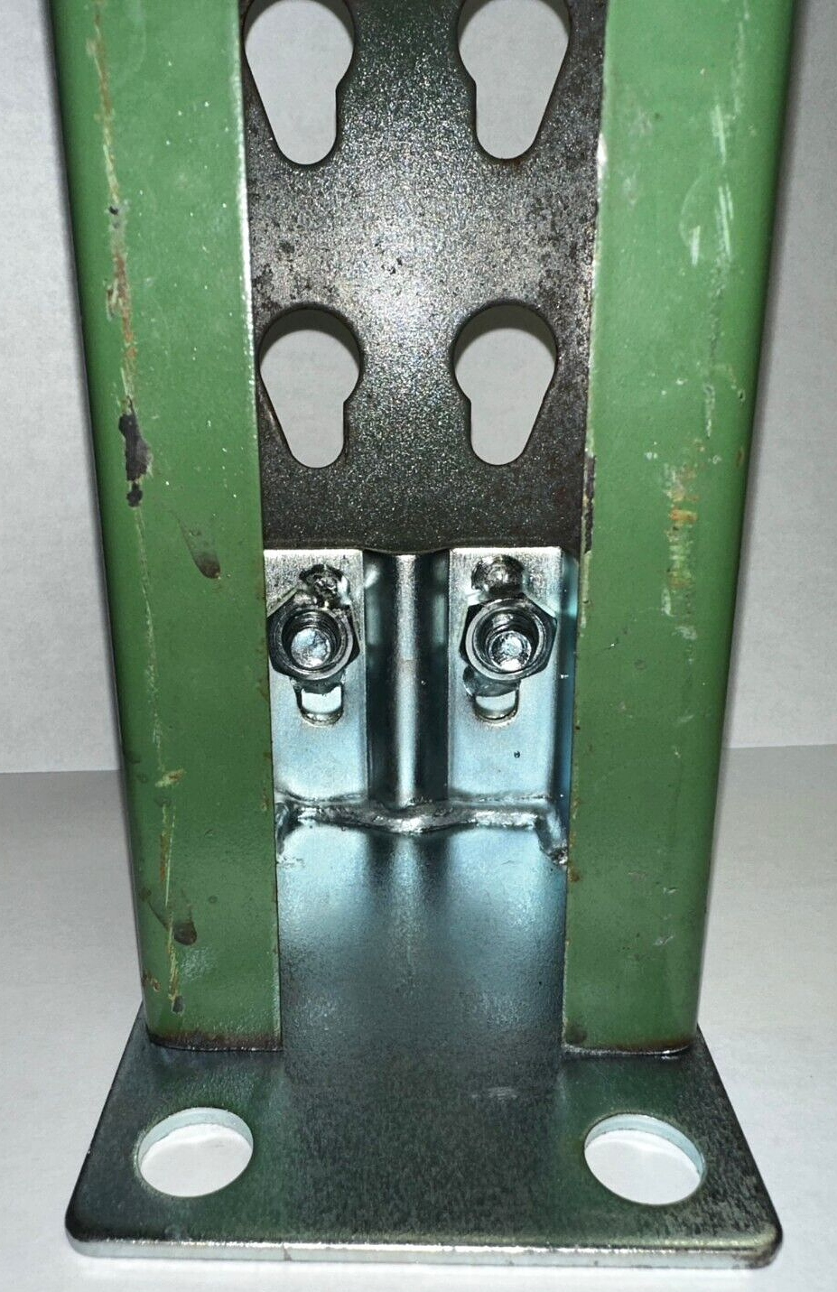 (10) Pallet Racking Universal Foot Plates for Upright; Nuts, Bolts, Washer added