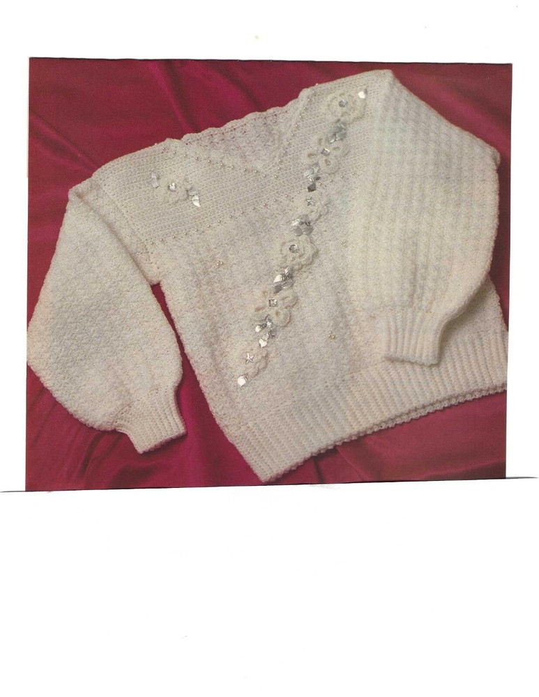 Festive Pullover, Ladies  (#228-17) vintage crochet pattern