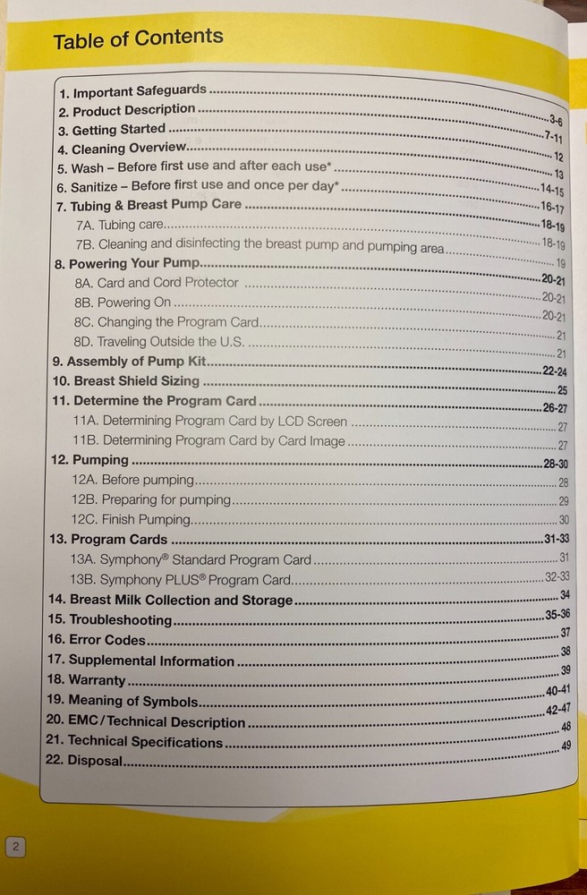 Medela Symphony Instruction Manual