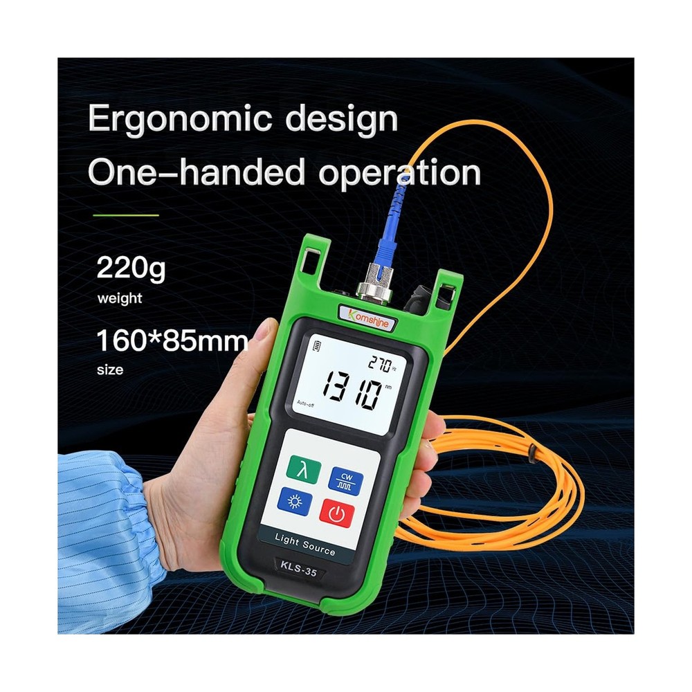 Fiber Optic Light Source SingleMode 1310/1550nm+MultiMode 850/1300nm Komshine...