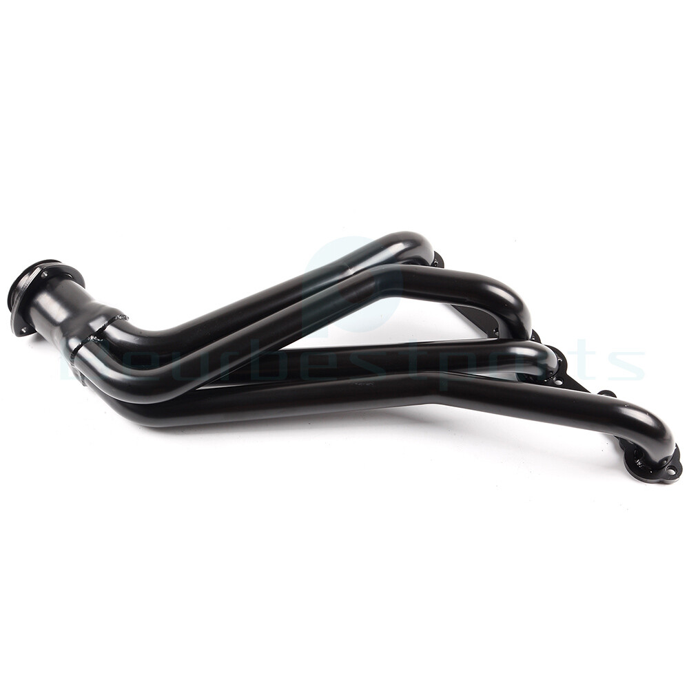 For GMT C/K 5.0L 5.7L SBC 84-91 Long Tube Exhaust Header Manifold Black Painted
