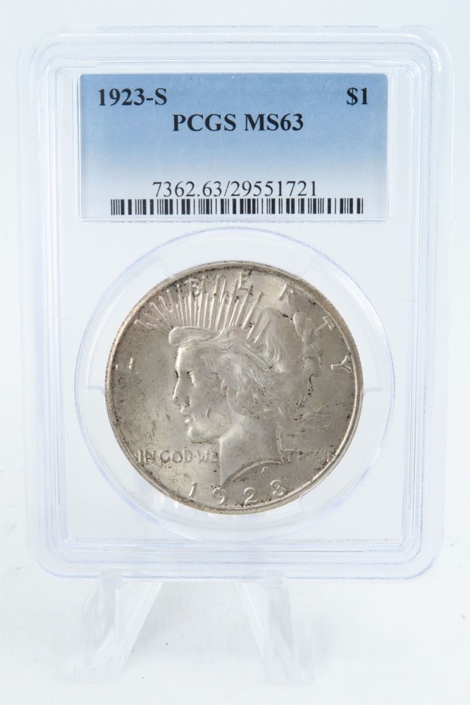 1923-S PCGS MS63 Peace Dollar Business Strike