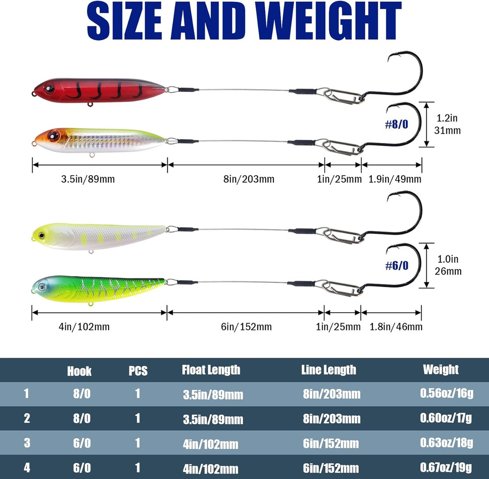 Catfish Float Rig, Rattling Line Float for Santee Rig Catfishing, Demon Drago...