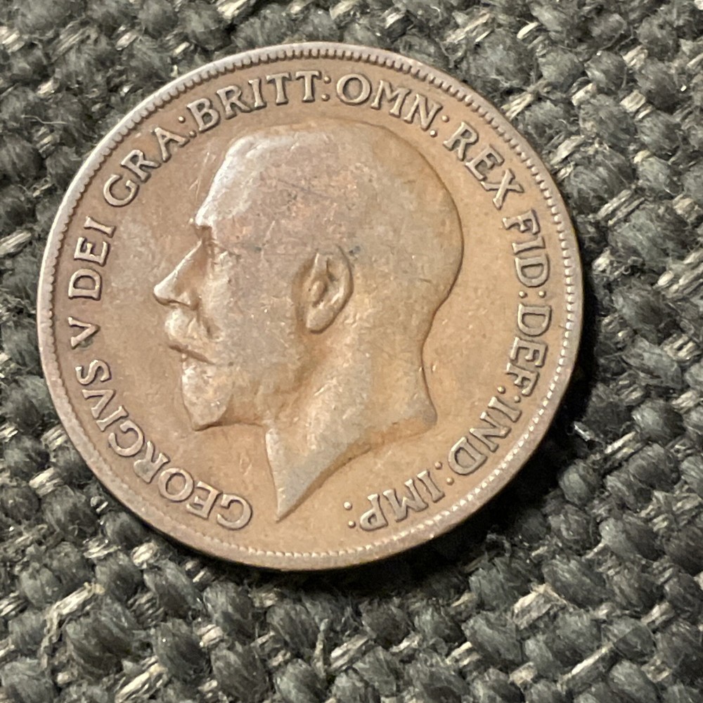 1920 GREAT BRITAIN Large Penny. George V.