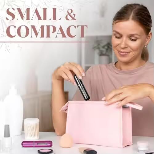 Perfume Atomizer Bottle Travel Portable Mini Refillable Scent Pump Spray 5ml/5pc