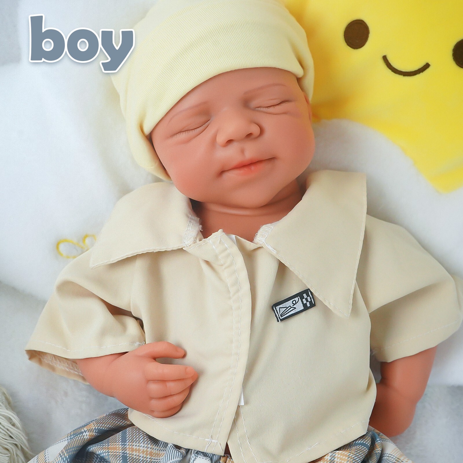 19.68'' solid silicone doll silicone reborn doll silicone boy doll toys gifts