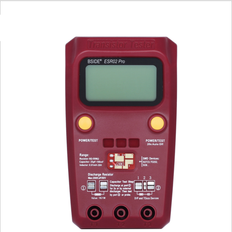 ESR02 Pro Digital Transistor Tester SMD Chip Component Inductance Meter