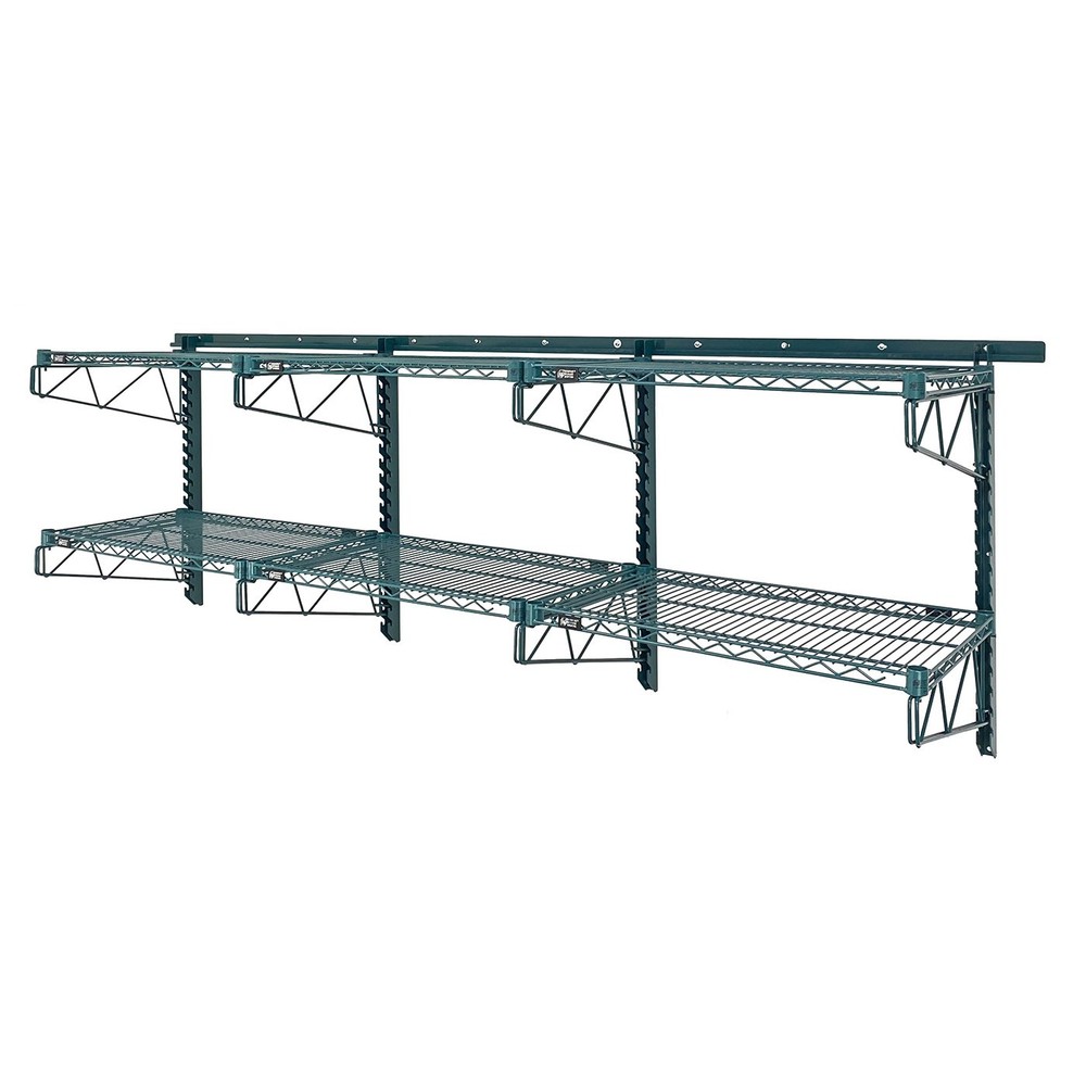Quantum SGK-961830-1P Green Epoxy Wall Mounting Store Grid Medium-Duty Kit